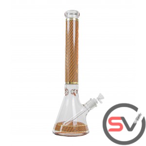 CHECKERED DESIGN BEAKER RED AND BLACK 18inch